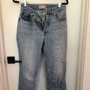 Curvy 90’s Everlane jeans- perfect color and in great condition!